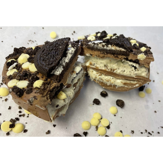 Cookies & Cream Filled Milk Chocolate Egg Half