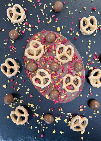 Cinnamon & Peanut Pretzel Crunch Milk Chocolate