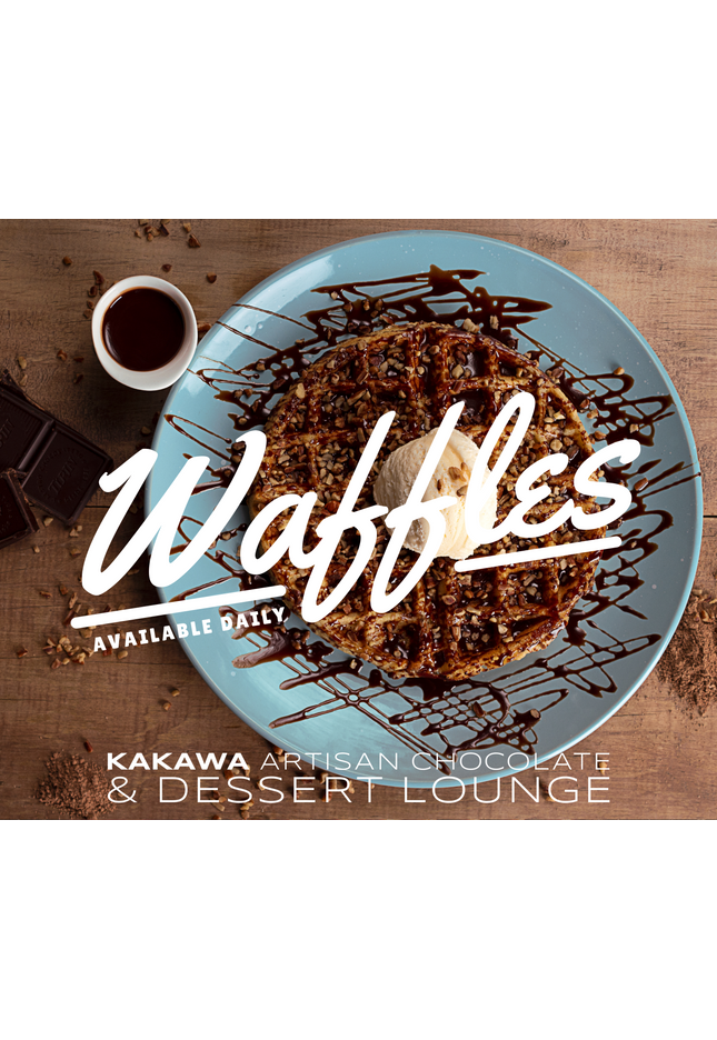 Chocolate Bar, Waffle & Hot Drink