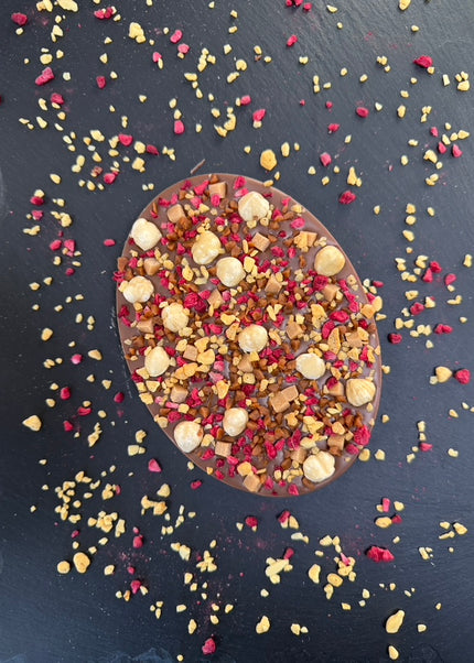 Raspberry & Caramel Crunch Milk Chocolate
