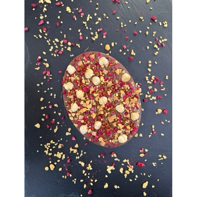 Raspberry & Caramel Crunch Milk Chocolate