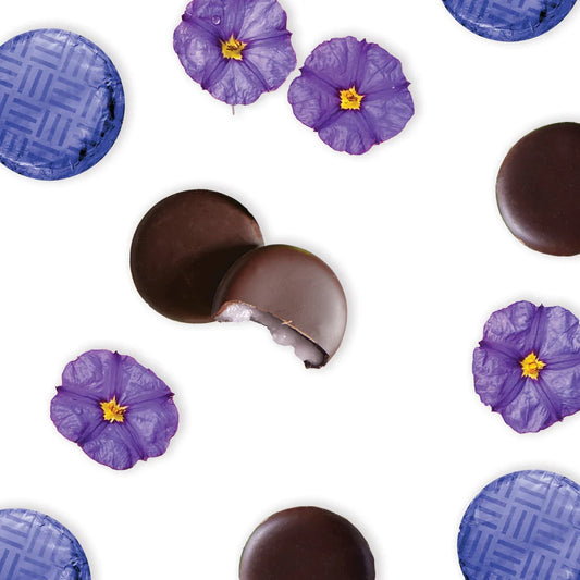 Dark Chocolate Violet Fondant Creams