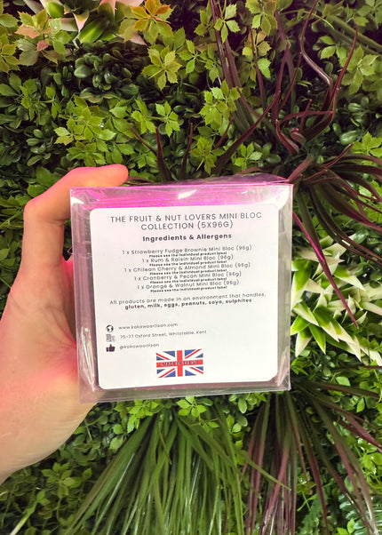 The Fruit & Nut Lovers Mini Bloc Collection (5x96g)