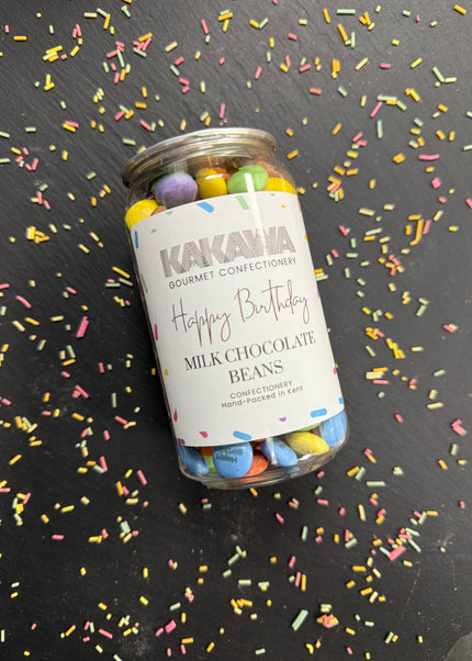 Happy Birthday Milk Chocolate Beans