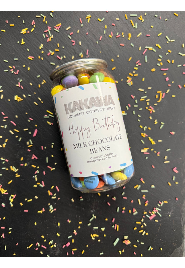 Happy Birthday Milk Chocolate Beans