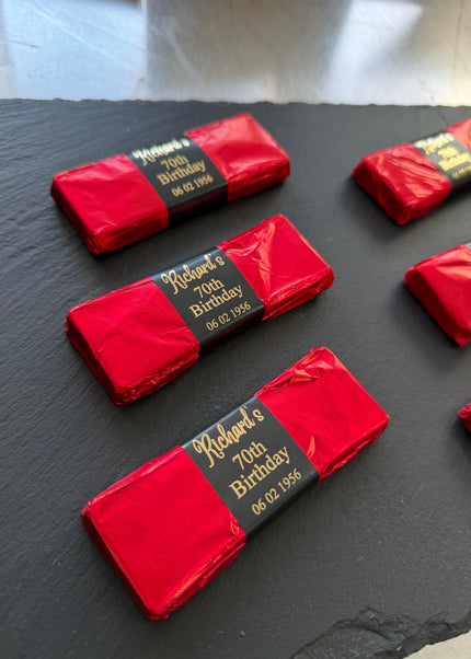 Personalised Favour Bars