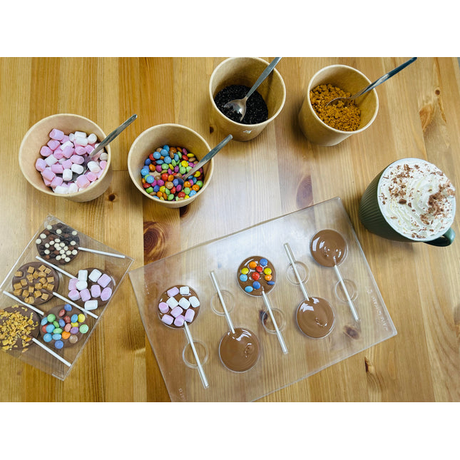 Create your own chocolate lollipop pack