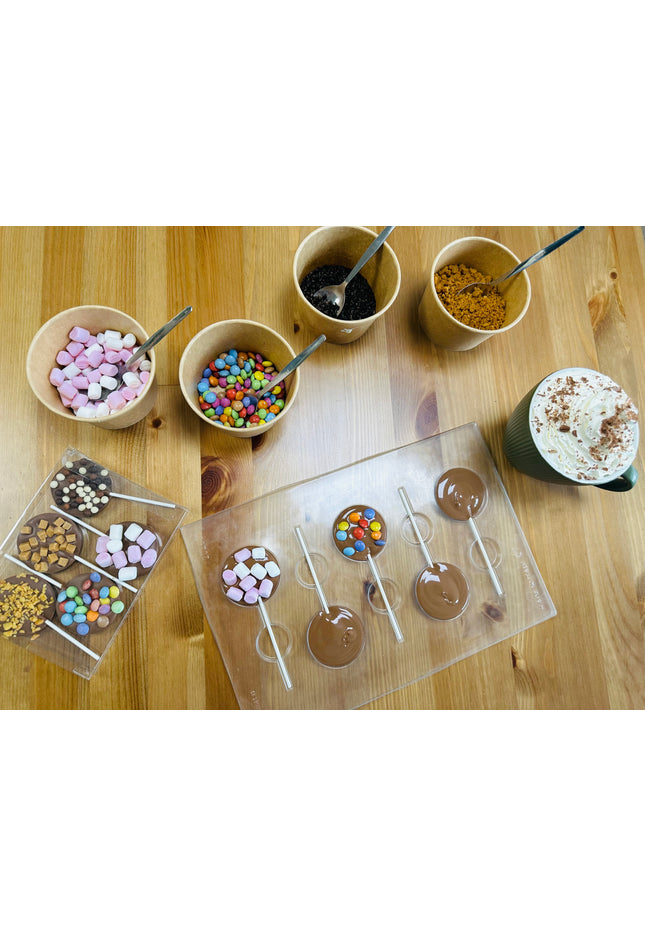 Create your own chocolate lollipop pack