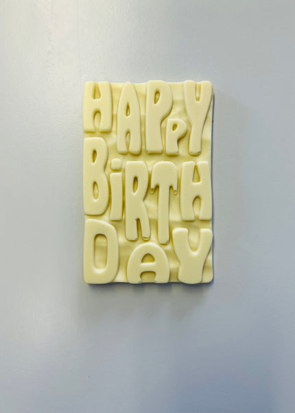 Happy Birthday Bar - White Chocolate