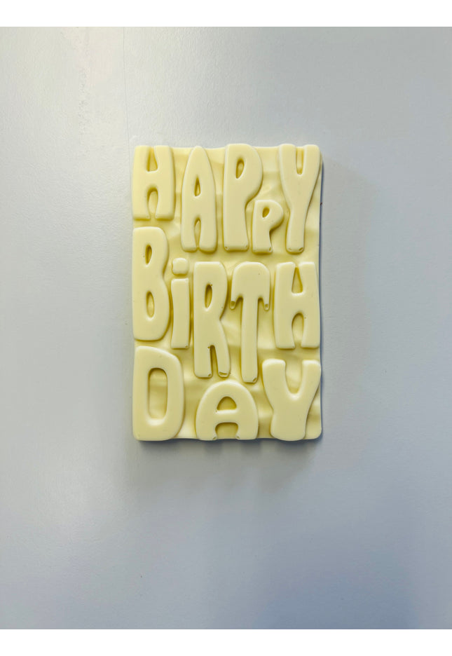 Happy Birthday Bar - White Chocolate