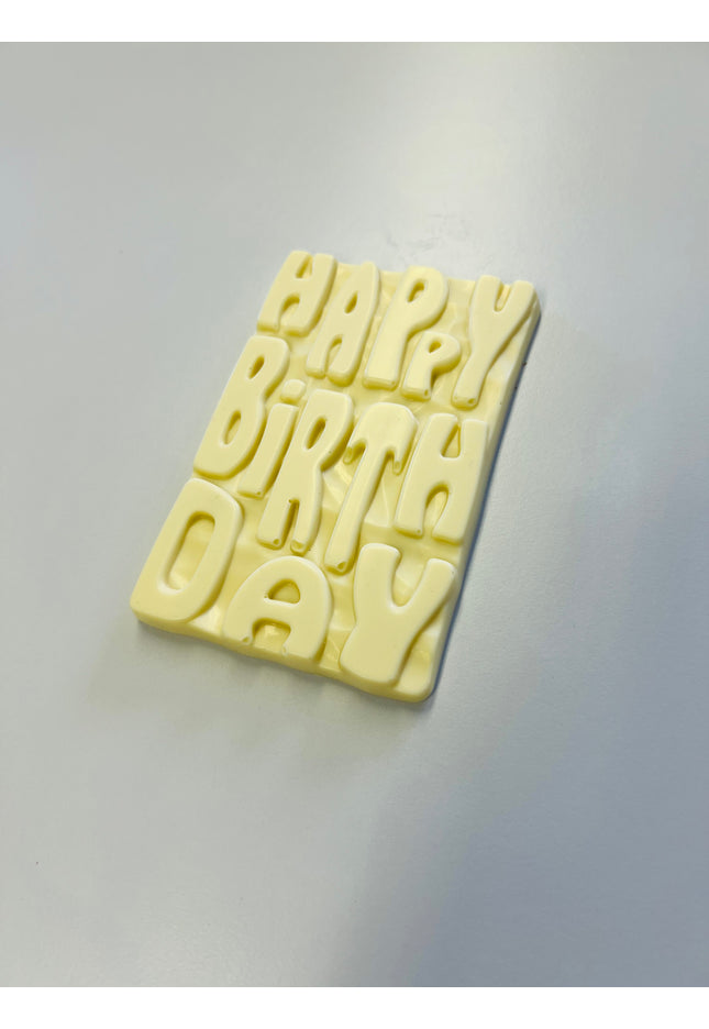 Happy Birthday Bar - White Chocolate