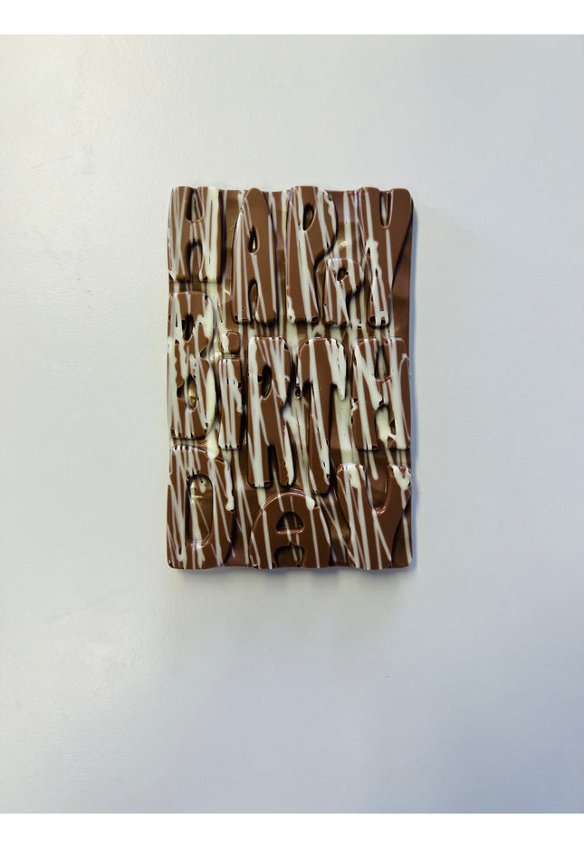 Happy Birthday Bar - White on Milk Chocolate