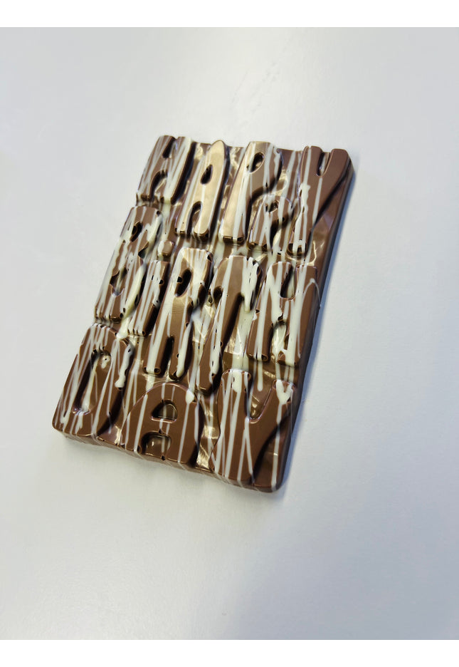 Happy Birthday Bar - White on Milk Chocolate