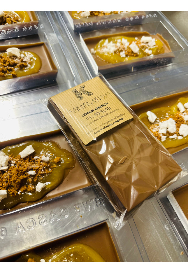 Lemon Crunch Filled Slab