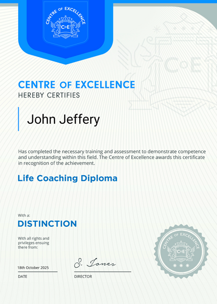Life Coaching For Management Professionals, with John Jeffery