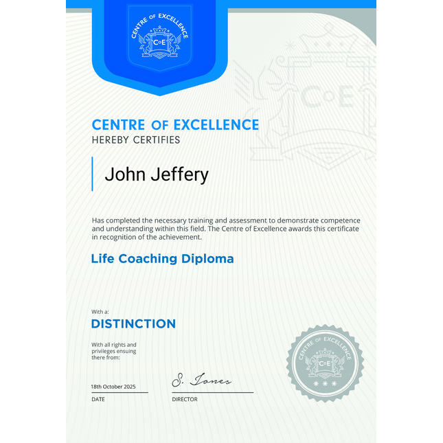 Life Coaching, with John Jeffery (1 hour)