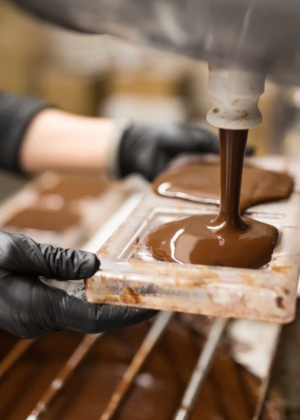 Chocolate Bar, Waffle & Hot Drink