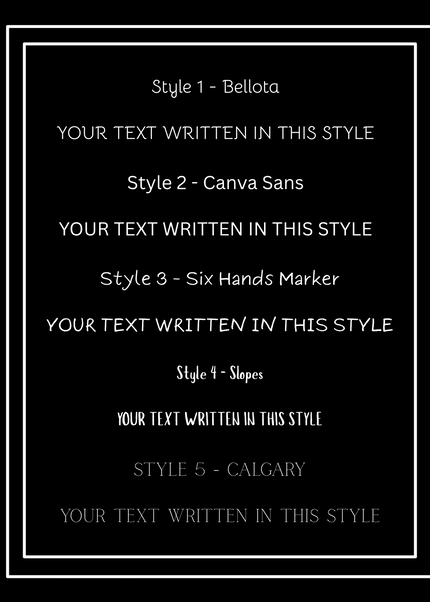 Personalised Favour Bars