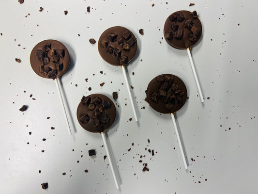 Chocolate Fudge Brownie - Milk Chocolate Lollipop