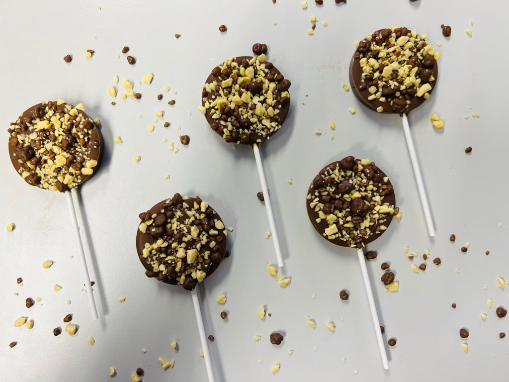 Crunchie Inspired - Milk Chocolate Lollipop