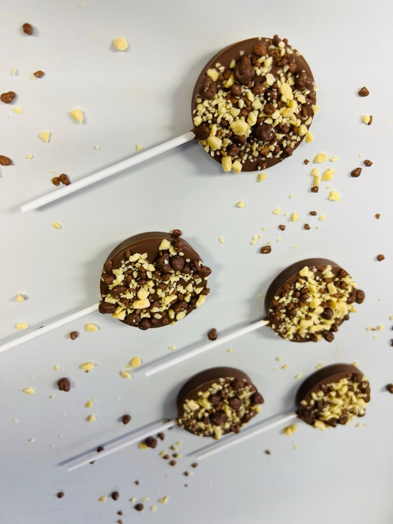 Crunchie Inspired - Milk Chocolate Lollipop
