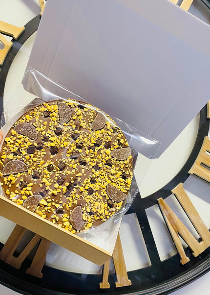 Choc Orange Milk Chocolate Pizza - 300g