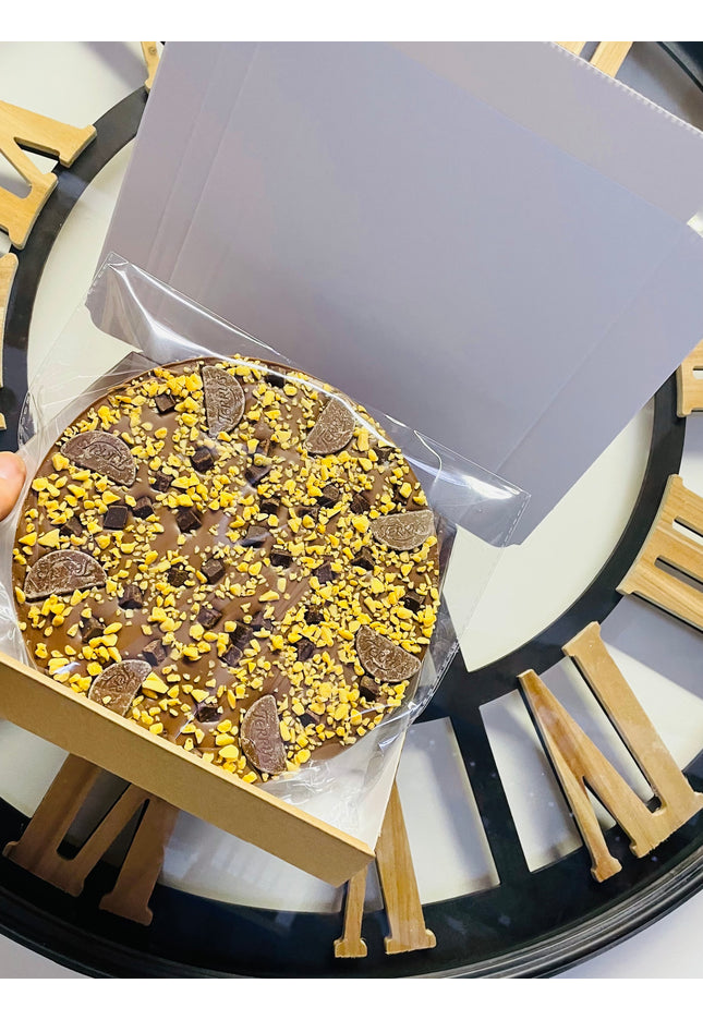 Choc Orange Milk Chocolate Pizza - 300g