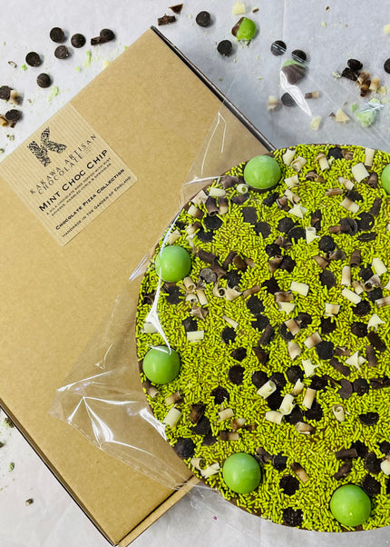 Mint Choc Chip Milk Chocolate Pizza - 300g