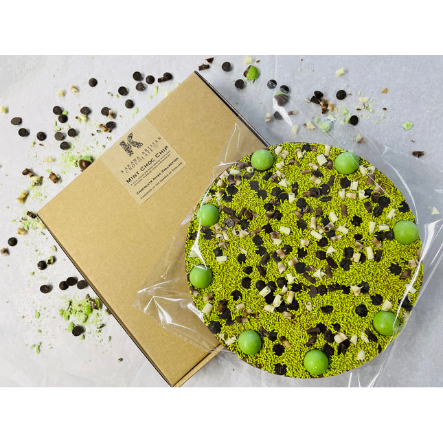 Mint Choc Chip Milk Chocolate Pizza - 300g