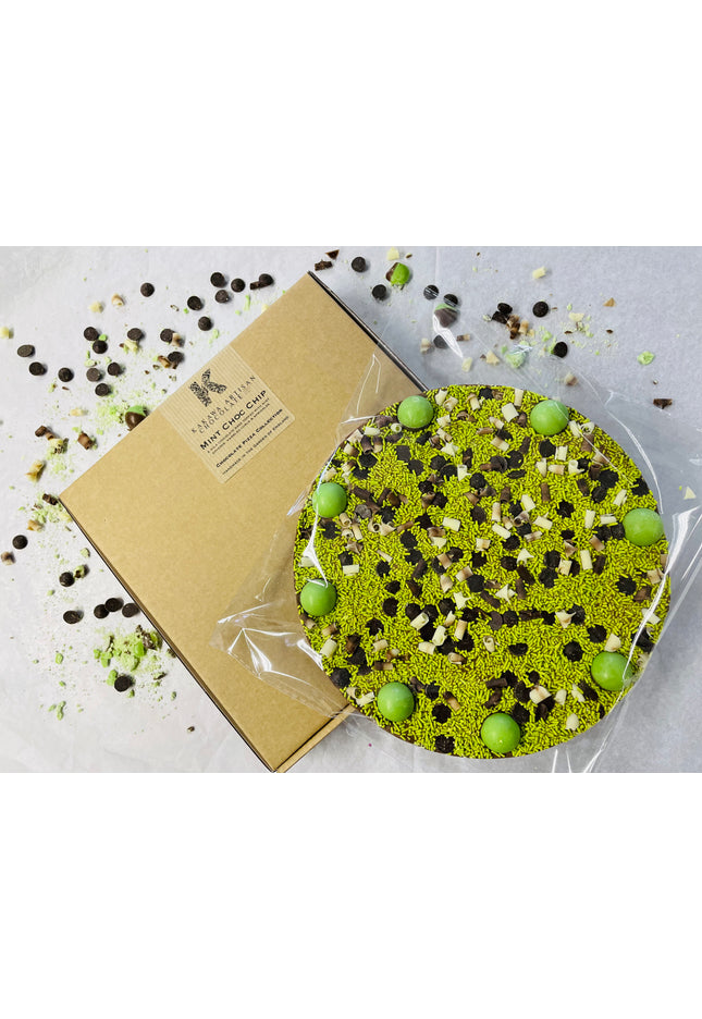 Mint Choc Chip Milk Chocolate Pizza - 300g