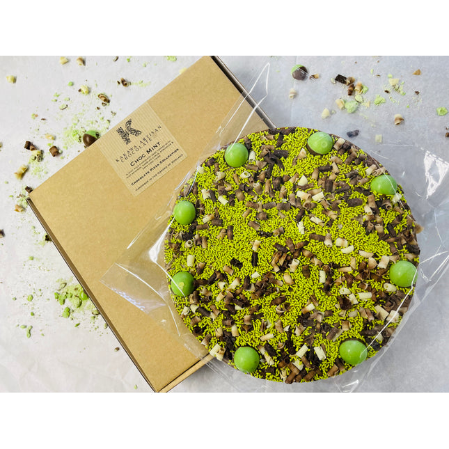 Choc Mint Milk Chocolate Pizza - 300g