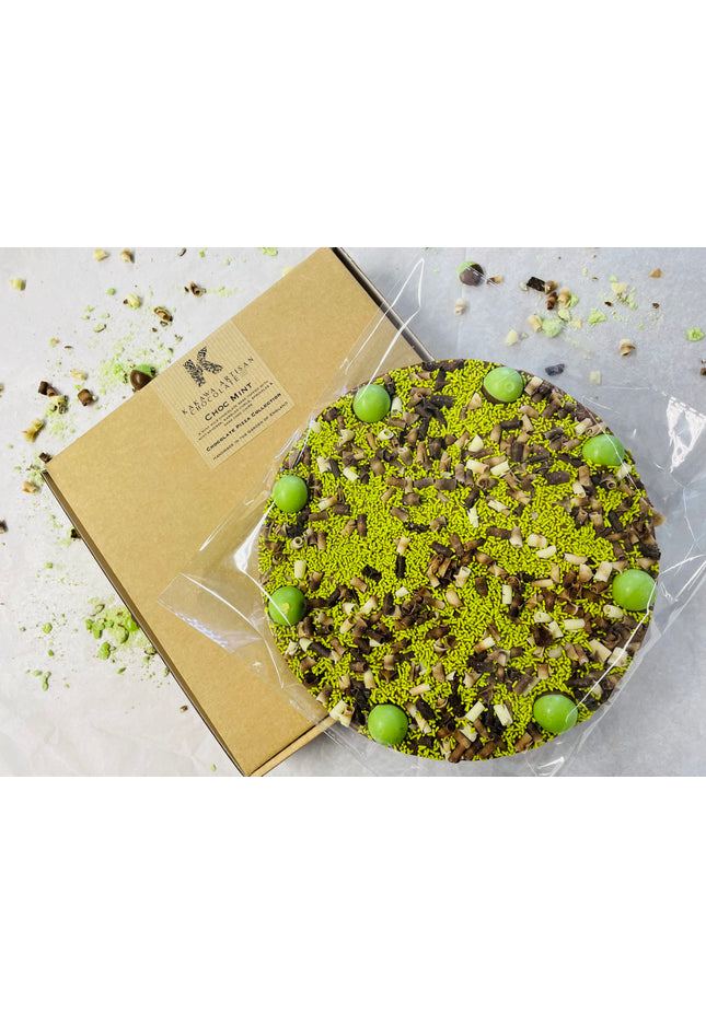 Choc Mint Milk Chocolate Pizza - 300g