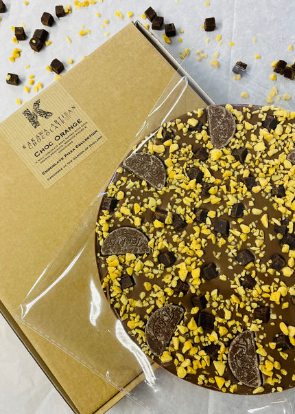 Choc Orange Milk Chocolate Pizza - 300g