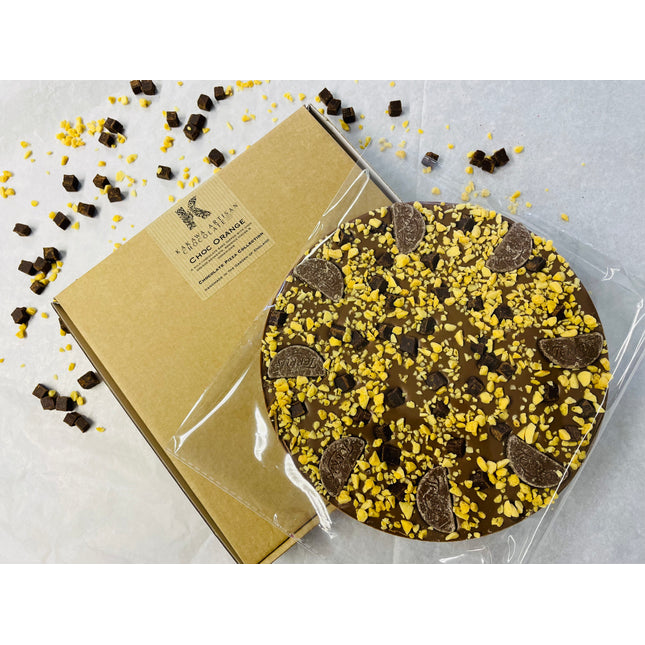 Choc Orange Milk Chocolate Pizza - 300g