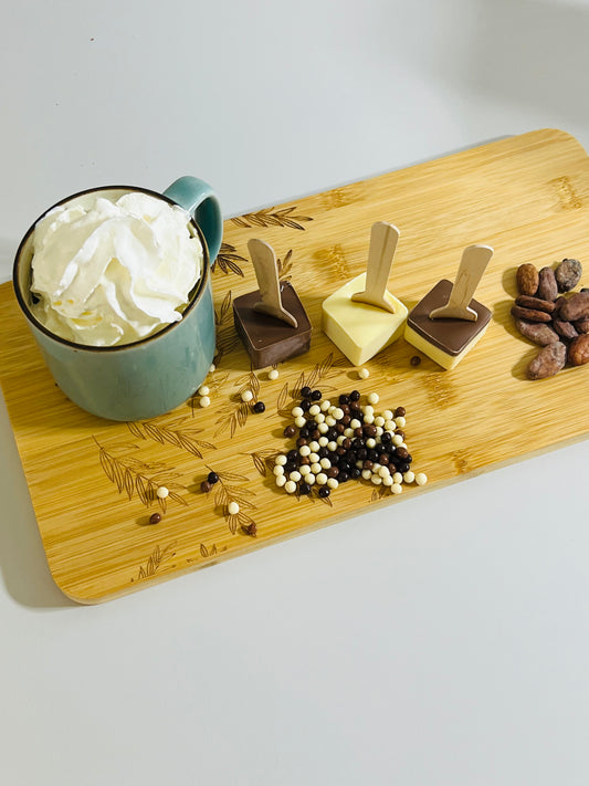 Hot Chocolate Spoon - with Chocolate Biscuit Pearls