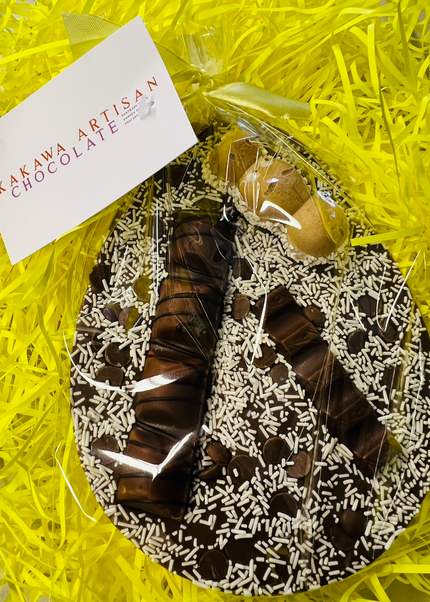 *NEW*Hazelnut Hippo - Easter Egg shaped slab